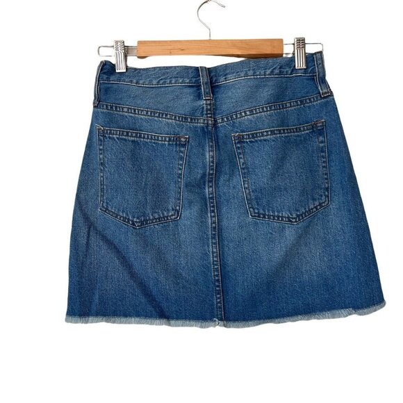 J Crew Distressed Short Denim Jean Skirt - Picture 12 of 12
